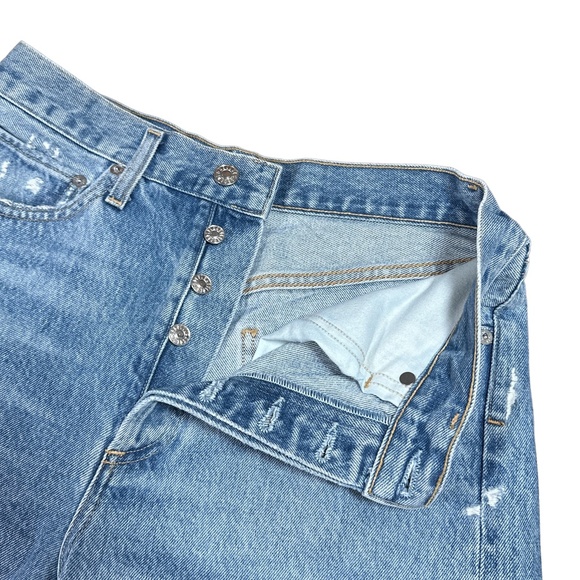 Agolde Women's Straight Leg Jeans - Light Blue - Picture 3 of 10